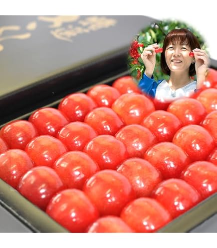 Amazon.co.jp: 幻のさくらんぼ 月山錦 約200g 2L～3L 桐箱入り 6月中旬